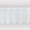 Modern bestickte Bistrogardine Alina 35 cm hoch