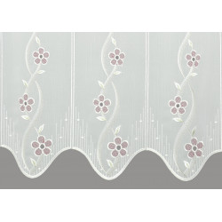 Ein Detailbild der Scheibengardine Lucia.