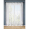 Halbransparenter Fenster-Store Madleen mit breiter Plauener Bogenspitze für helles Ambiente.