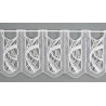 Hochwertige Plauener Spitzen-Panneau Elegance in natur-braun 35 cm hoch